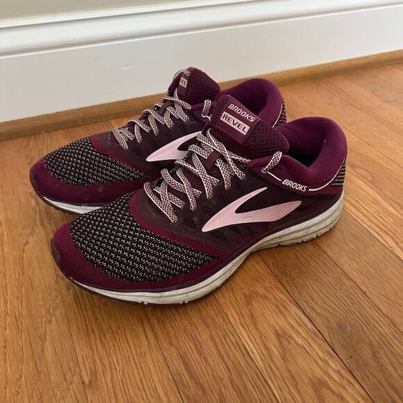 Brooks Shoes - Brooks Revel Women’s Running Sneaker Shoes Plum Purple Maroon Burgundy 9.5